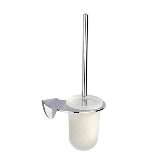 Agatie Fixture Mounted Toilet Brush & Holder