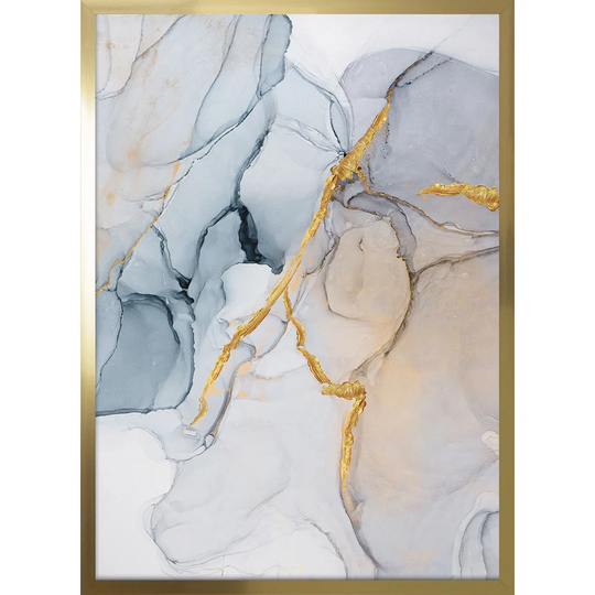 Abstract Blue I - Picture Frame Graphic Art