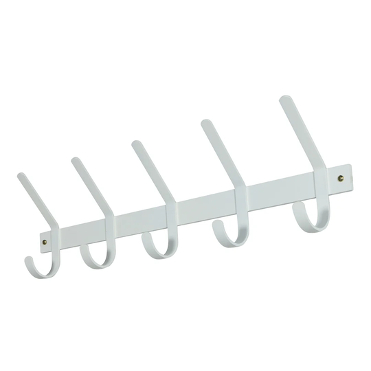 Wall-Mounted Coat Rack with 5 Hooks