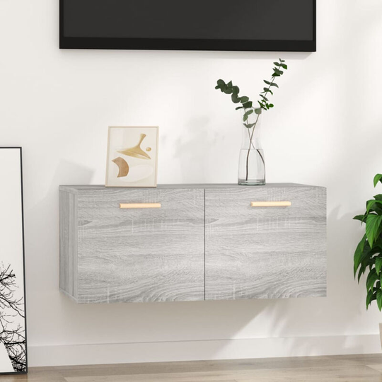 Wall Cabinet Grey Sonoma 80x35x36.5 cm Engineered Wood