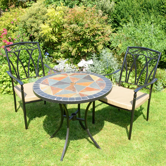 Denny 2 Seater Bistro Set with Cushions