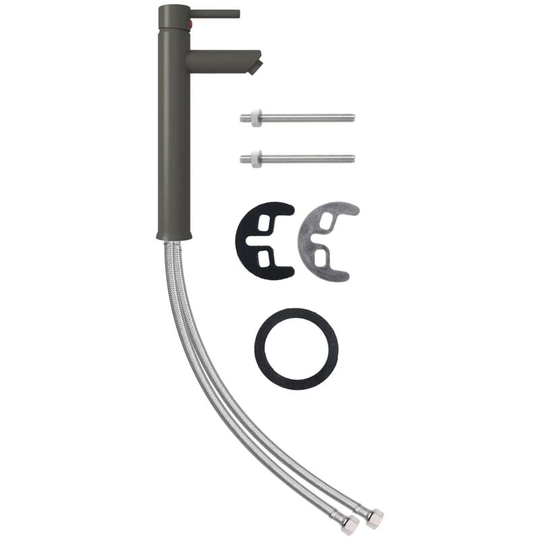 Vidaxl - Bathroom Mixer Tap Grey 12x30 cm Grey