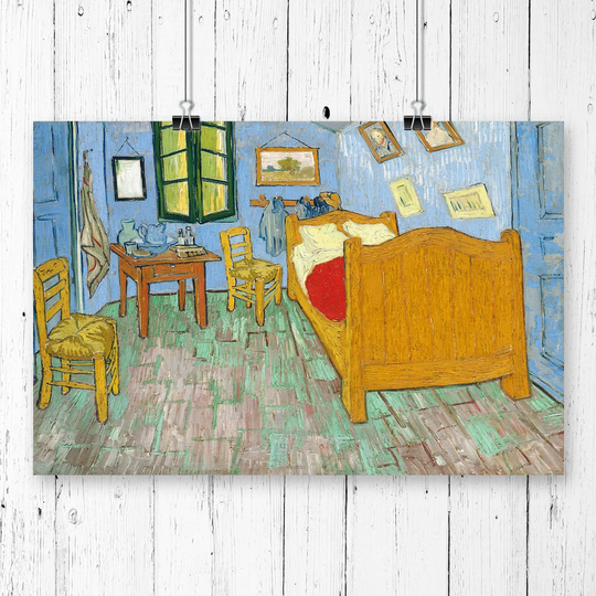 'The Bedroom' by Vincent Van Gogh Painting Print