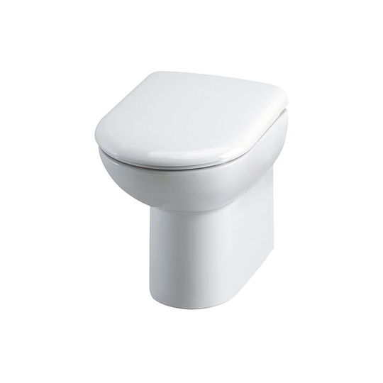 Comfort Height Back To Wall Toilet Pan 542mm Projection - Soft Close Seat - Hudson Reed