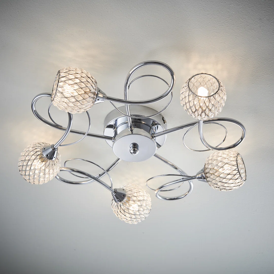 Coven 5-Light 46cm Semi Flush Mount