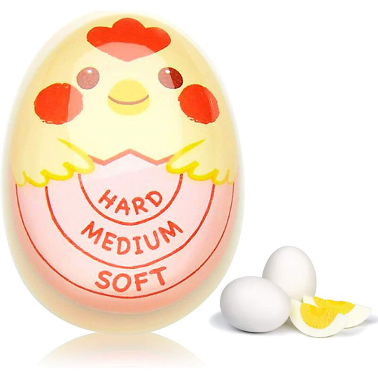 Perlerare - Boiled Egg Timer, Kitchen Egg Timer, Color Changing Egg Timer Reusable Safe Egg Timer for Boiling Eggs