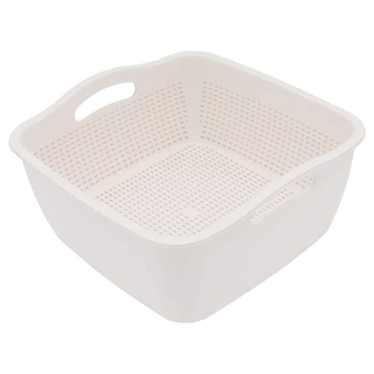 Dksfjkl - Colander, Colander, Fruit and Vegetable, Stackable Soak Bowl and Colander Set $ Drain Basket for Sink, Plastic Drainer, Household Water