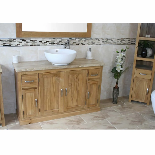 Delisle Solid Oak 1230mm Free-Standing Vanity Unit