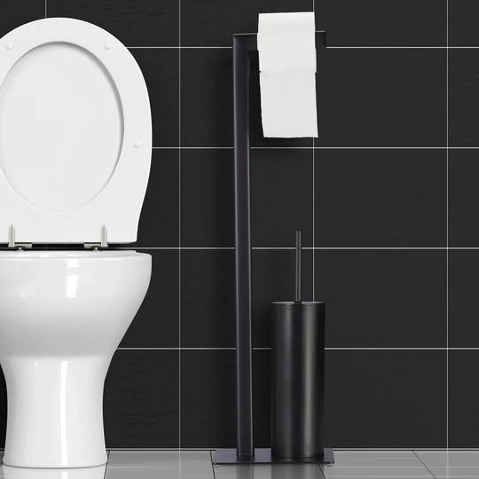 Noel Free-Standing Toilet Roll & Brush Holder