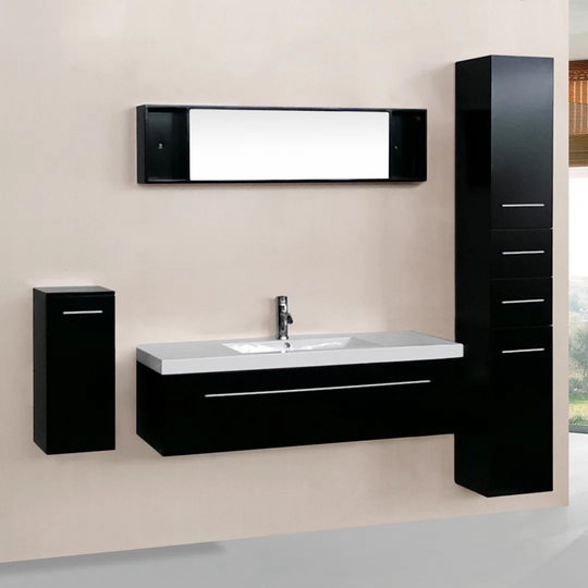 120Cm W x 40Cm H x 49Cm D Wall Mounted Bathroom Storage Furniture Set