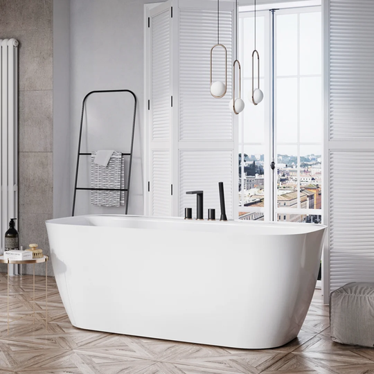 Akshay 1600 mm x 1600 mm Freestanding Double Ended Bathtub