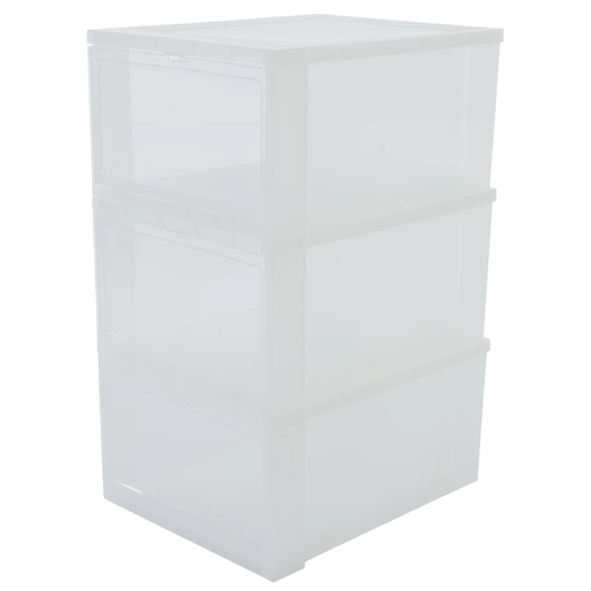 Drop Front Plastic Storage Box