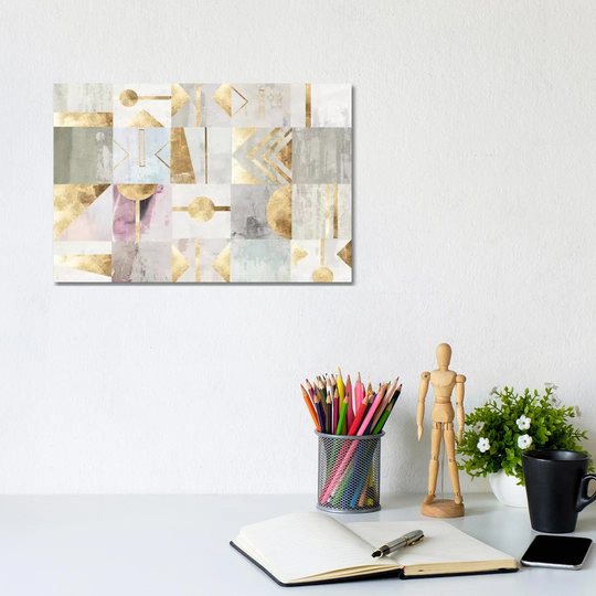 Gold Deco by PI Studio - Wrapped Canvas Painting