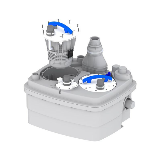 Sanicubic 2 Pro 6102 Heavy Duty Pump Macerator wc Basin Bath Shower - Saniflo
