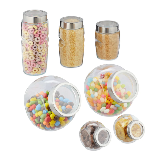 7 Piece Storage Jar Set