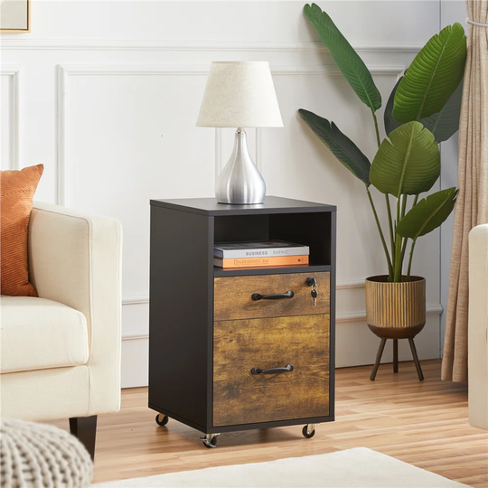 Cayleen 2 Drawer Filing Cabinet