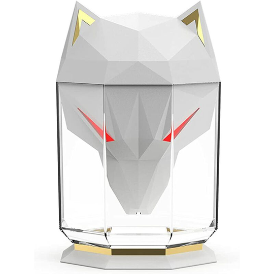 Ilovemilan - Wolf Shaped Humidifier, Cold Mist Diffuser, 650ml Ultrasonic Atomizing Humidifier, Usb Desktop Humidifier(White)