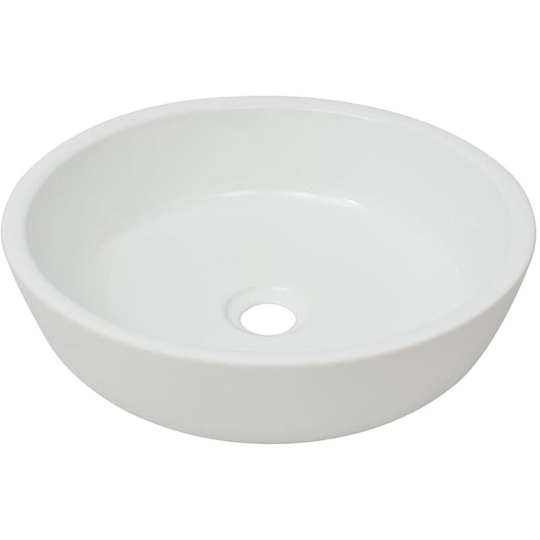 Vidaxl - Basin Round Ceramic White 42x12 cm White
