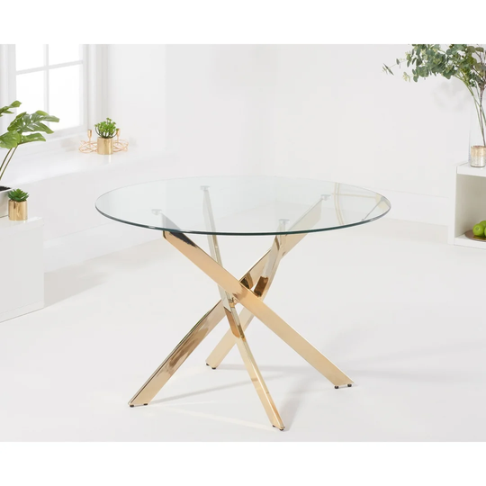 Rayan 110cm Pedestal Dining Table