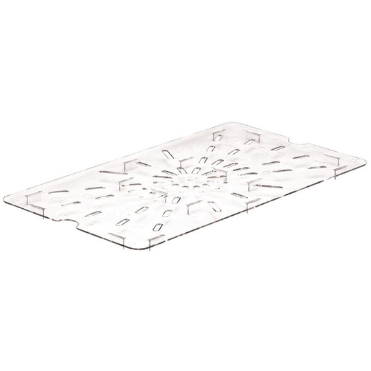 Polycarbonate 1/1 Gastronorm Pan Drain Shelf - DM741 - Cambro