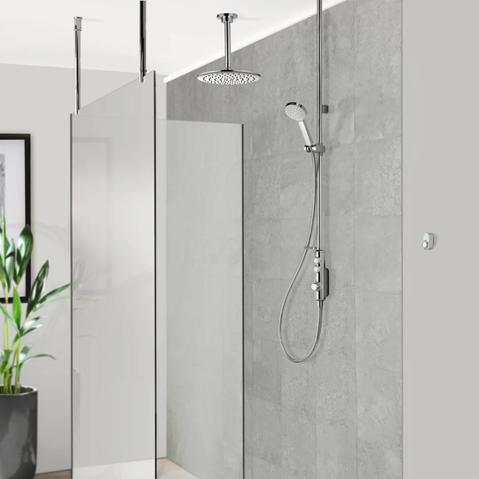 Isystem Digital Shower with Adjustable Shower Head / Handheld Shower Head