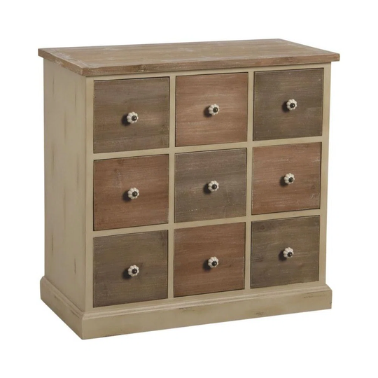 Fullwood 9 Drawer 42Cm W Solid Wood Chest of Drawers