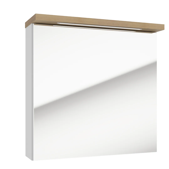 Hort 60cm x 60cm Surface Mount Mirror Cabinet with Lighting
