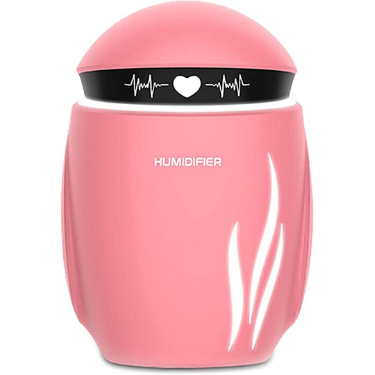 Ilovemilan - Robot Humidifier,Portable usb Air Humidifier with Night Light and Small Fan,Colorful Atmosphere Lights,Intelligent Power-off Protection