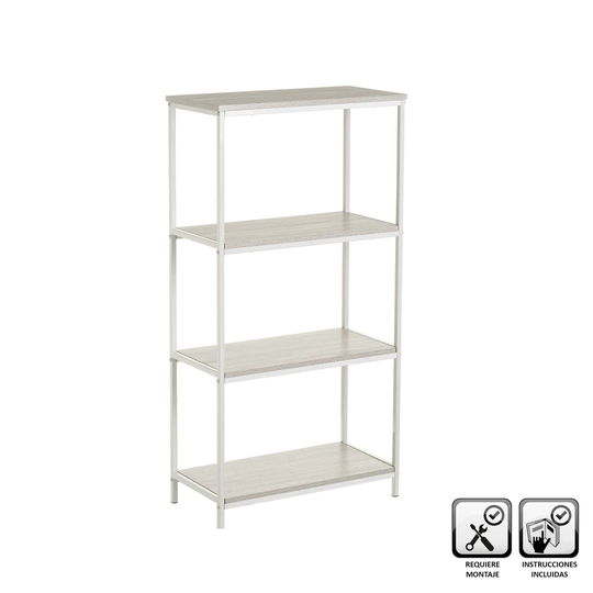 Rodarte 116cm 4 shelf Shelving Unit