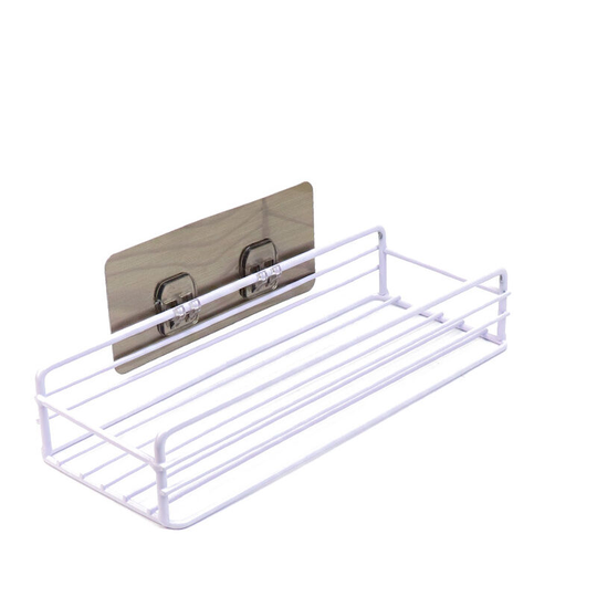 Wrought Iron Kitchen Storage Storage Storage Storage Storage Holder Storage Holder Powerful and Seamless Square Storage Holder (White
