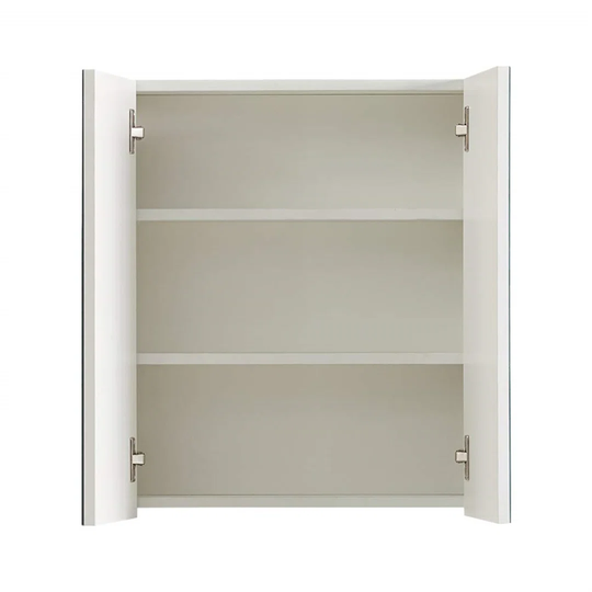 2 Doors Bathroom Mirror Cabinet Wall Mounted