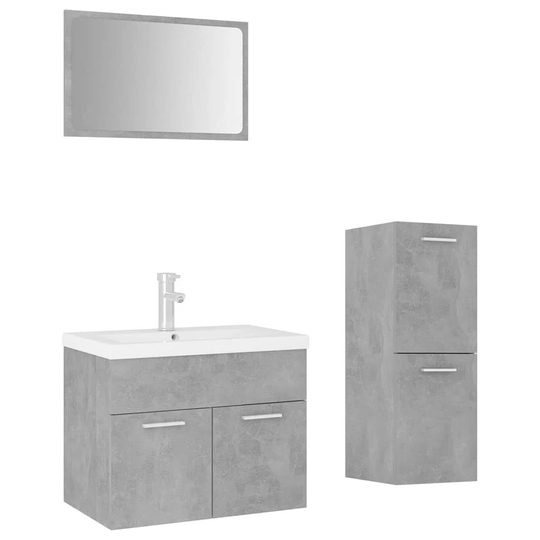 Ilsabe 60Cm W x 46Cm H x 38.5Cm D Bathroom Storage Furniture Set