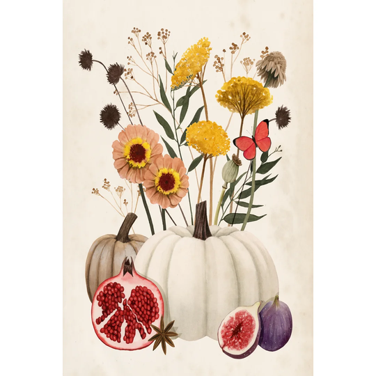Fall Botanicals I by Grace Popp - Wrapped Canvas Painting