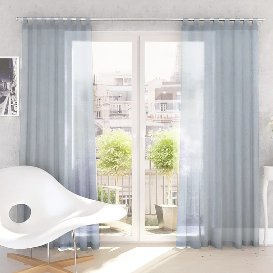 Abydos Tab Top Semi Sheer Single Curtain
