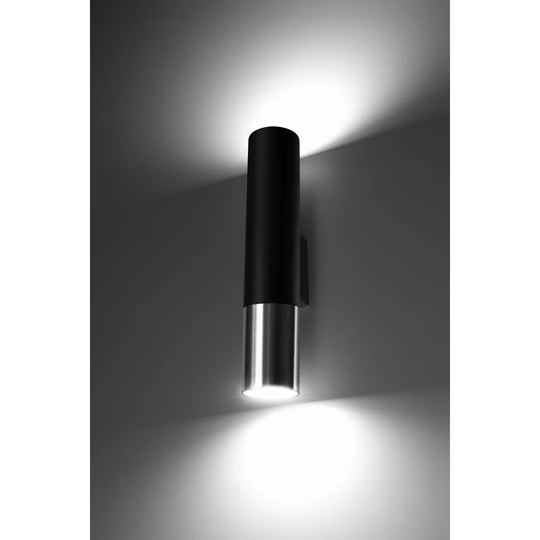 Wall Lamp Loopez Black/Chrome