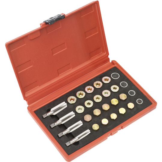 VS660 Drain Plug Thread Repair Set - Sealey