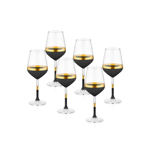 6 Piece Glow Wine Glass In a set