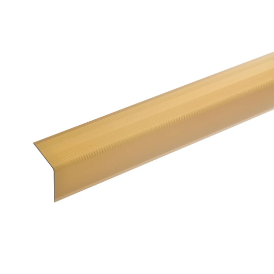 Abdishakur Metal 3.2 cm Thick x 3 cm Wide x 100 cm Length Stair Nose in Gold