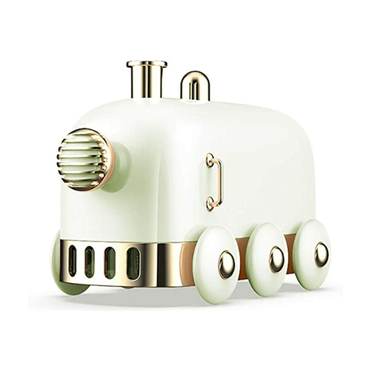 Ilovemilan - Portable Mini Humidifier, 300ml Cute Train Small Humidifier, Cool Mist Diffuser for Desktop / Office / Bedroom, Ultra Quiet, led Light