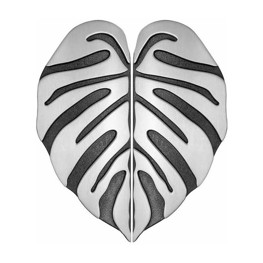 Betterlife Modern Drawer Knobs Handles 2PCS European Leaf Shape Cabinet Pulls Handles Drawer Pulls Cabinet Cupboard Door Knobs Furniture Handle