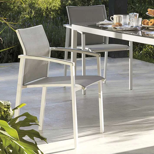 Strout Stacking Patio Dining Armchair