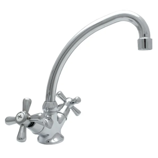 'F' Spout Cross Head Pillar/Bib Tap