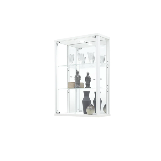 Eterniti Wall Mounted Curio Cabinet with Lighting