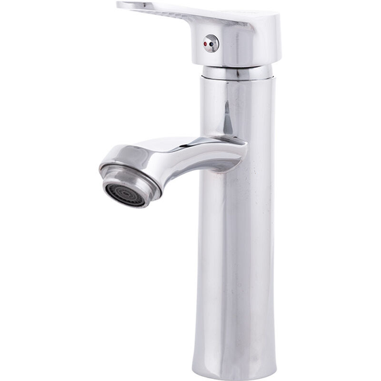 Zinc Alloy Basin Faucet, Chrome Plated, Hot-Cold Water, Hoses, Low Spout, Single Handle [QLI-FA919] (QLI-FA919)