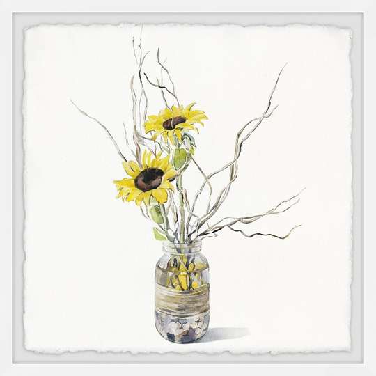 'Sunflower Bloom' Framed Painting Print