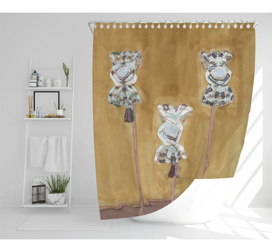 Quillen Polyester Shower Curtain Set