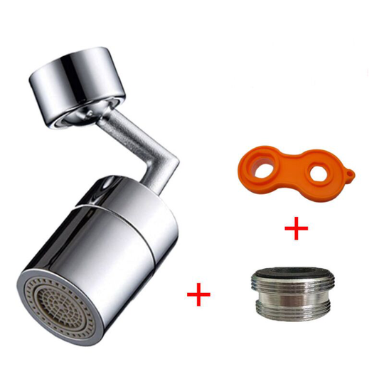 Universal Splash Filter Faucet, 720° Rotate Faucet Aerator Sink, Big Angle Large Flow Aerator Dual Function Faucet Aerator, Rotatable Bubbler Tap