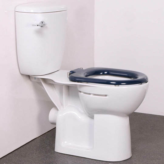 Nymas - NymaPRO Doc m Close Coupled Toilet Ware Set - Dark Blue Ring Seat