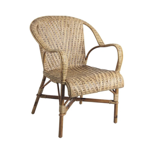 Antique Rattan Armchair Belle Époque