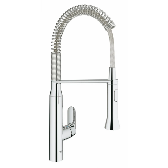GROHE K7 kitchen tap, medium high spout, professional spray, GROHE StarLight 31379000